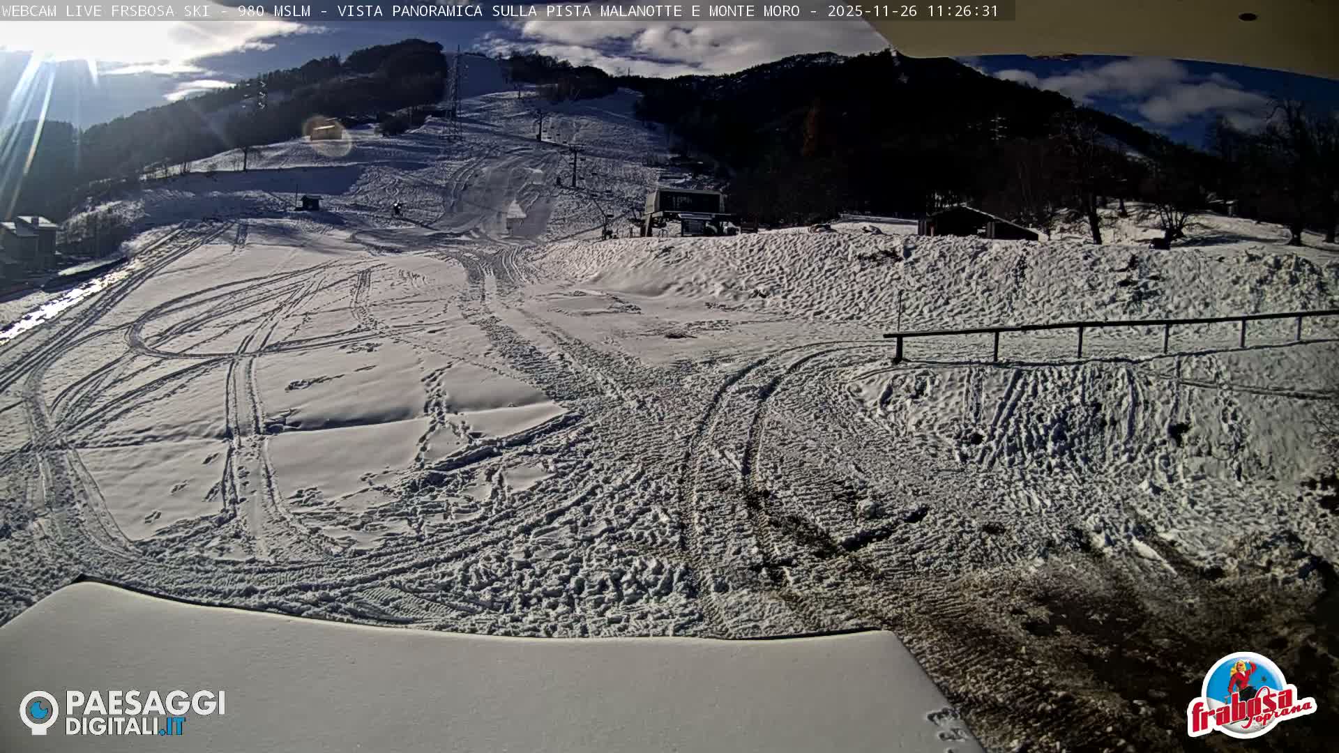 Frabosa , Prato Nevoso Village & Ski Slopes Live Cam - Cuneo, Piedmont, Italy