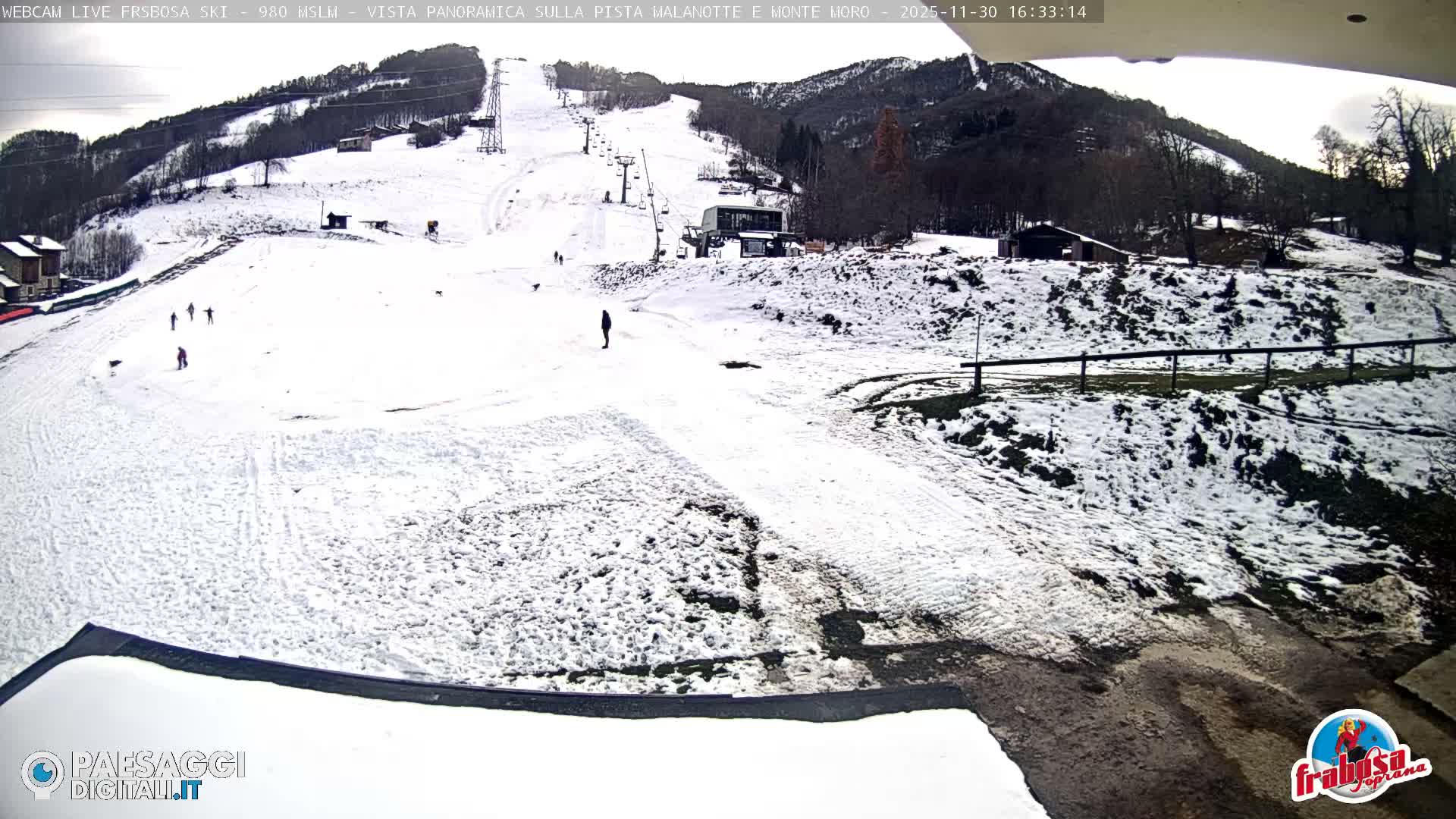 Frabosa , Prato Nevoso Village & Ski Slopes Live Cam - Cuneo, Piedmont, Italy