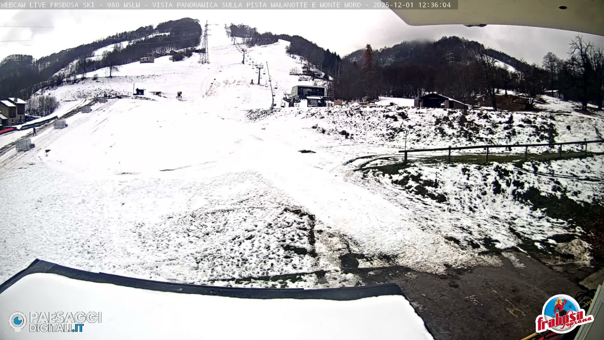 Frabosa , Prato Nevoso Village & Ski Slopes Live Cam - Cuneo, Piedmont, Italy