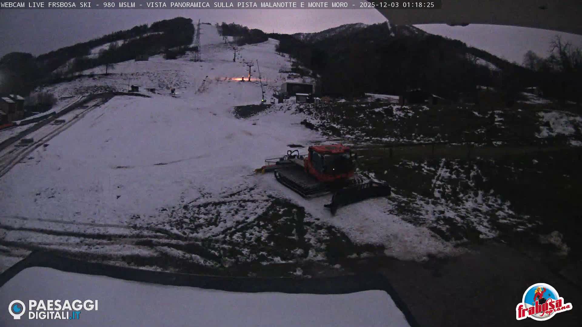 Frabosa , Prato Nevoso Village & Ski Slopes Live Cam - Cuneo, Piedmont, Italy