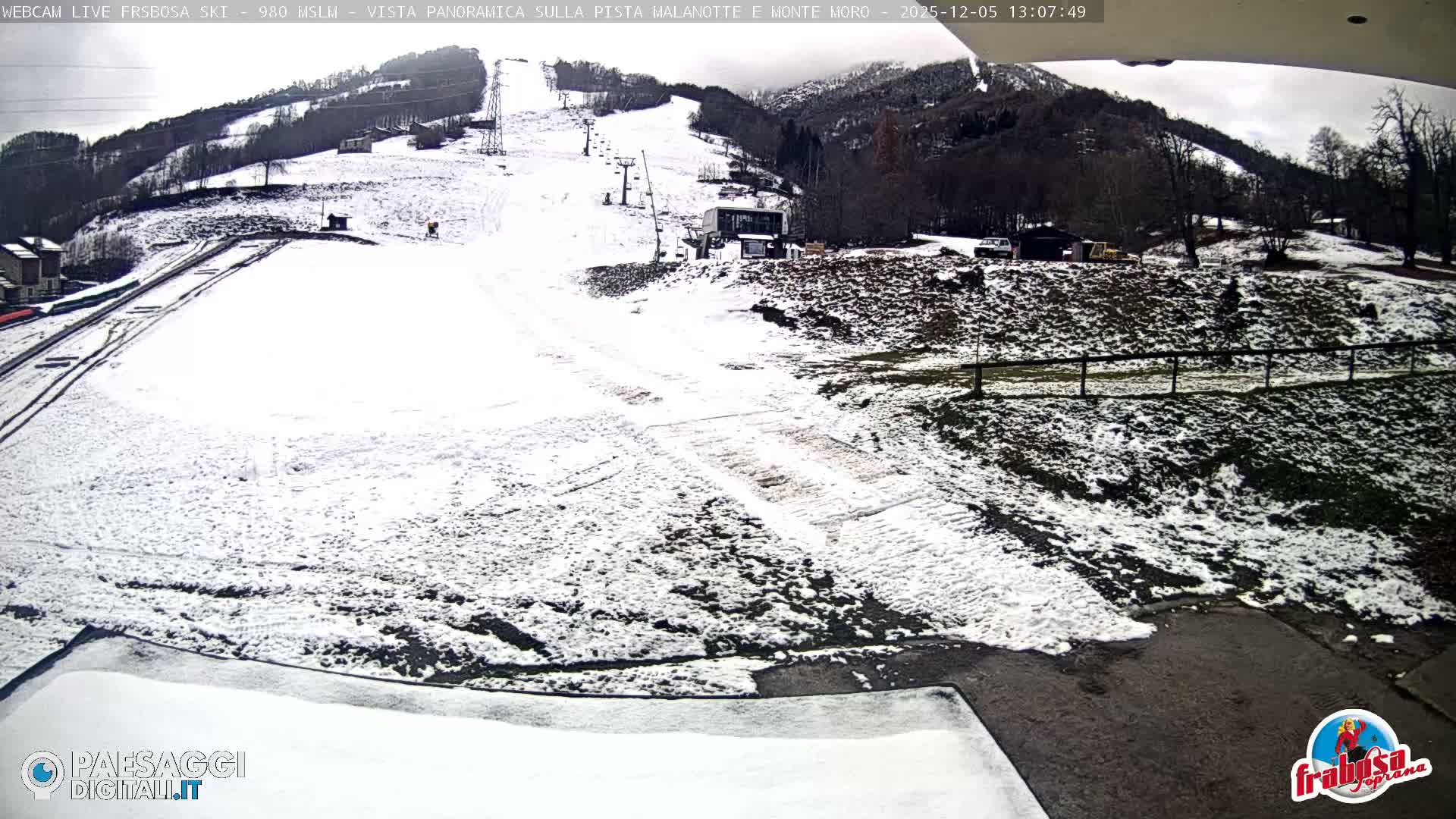 Frabosa , Prato Nevoso Village & Ski Slopes Live Cam - Cuneo, Piedmont, Italy