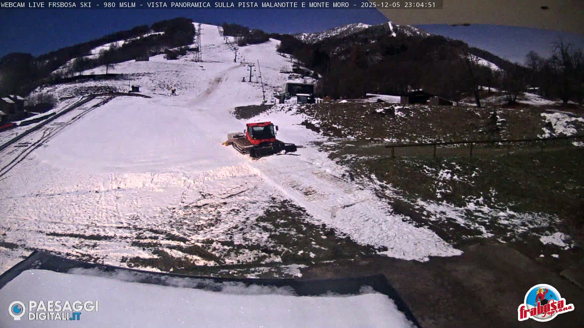 Frabosa , Prato Nevoso Village & Ski Slopes Live Cam - Cuneo, Piedmont, Italy