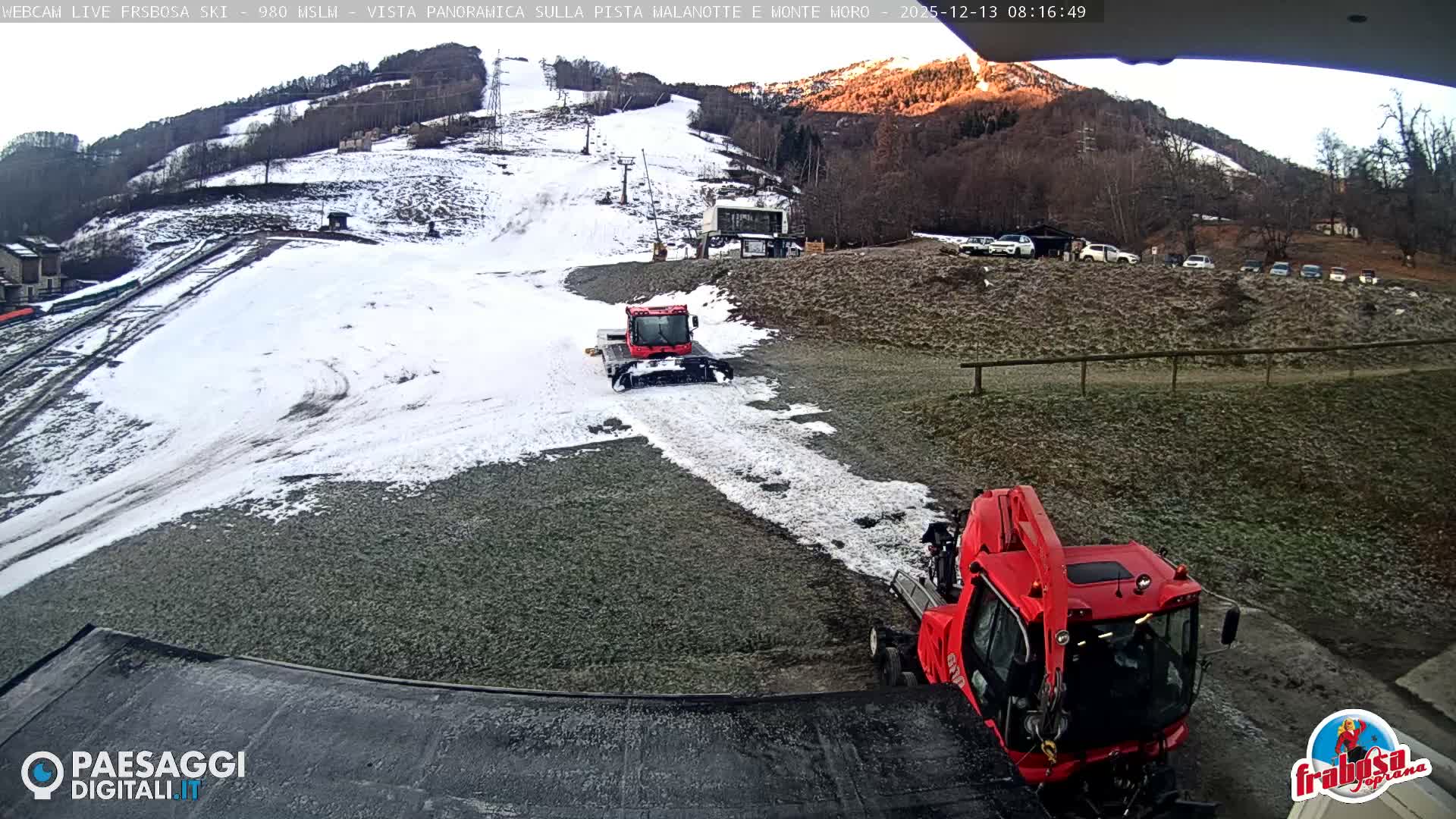 Frabosa , Prato Nevoso Village & Ski Slopes Live Cam - Cuneo, Piedmont, Italy