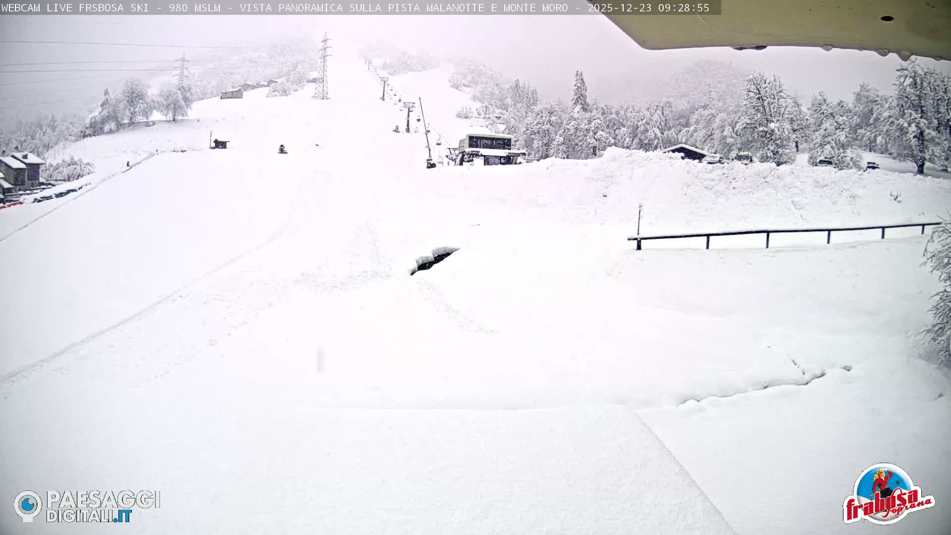 Frabosa , Prato Nevoso Village & Ski Slopes Live Cam - Cuneo, Piedmont, Italy