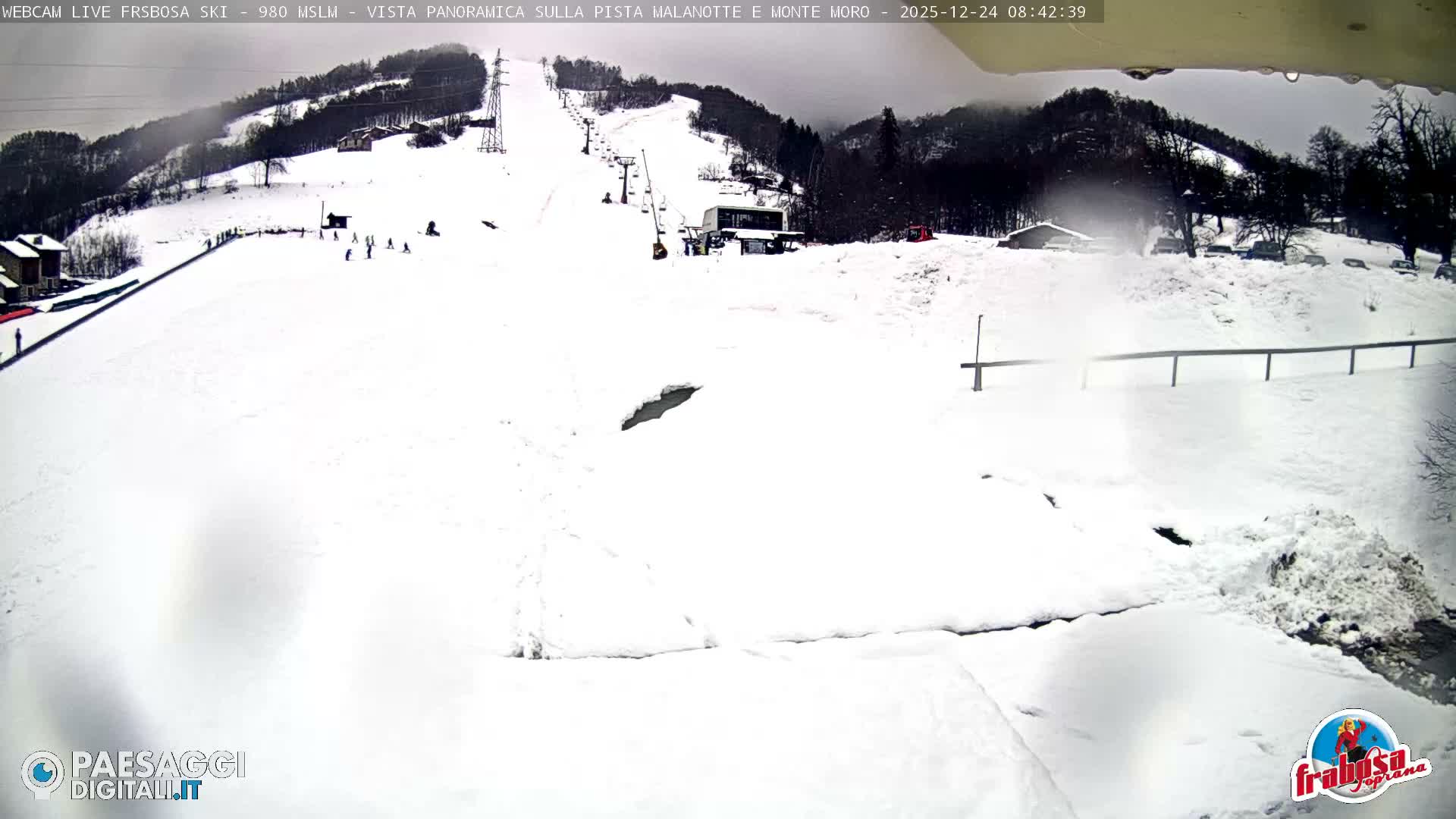 Frabosa , Prato Nevoso Village & Ski Slopes Live Cam - Cuneo, Piedmont, Italy