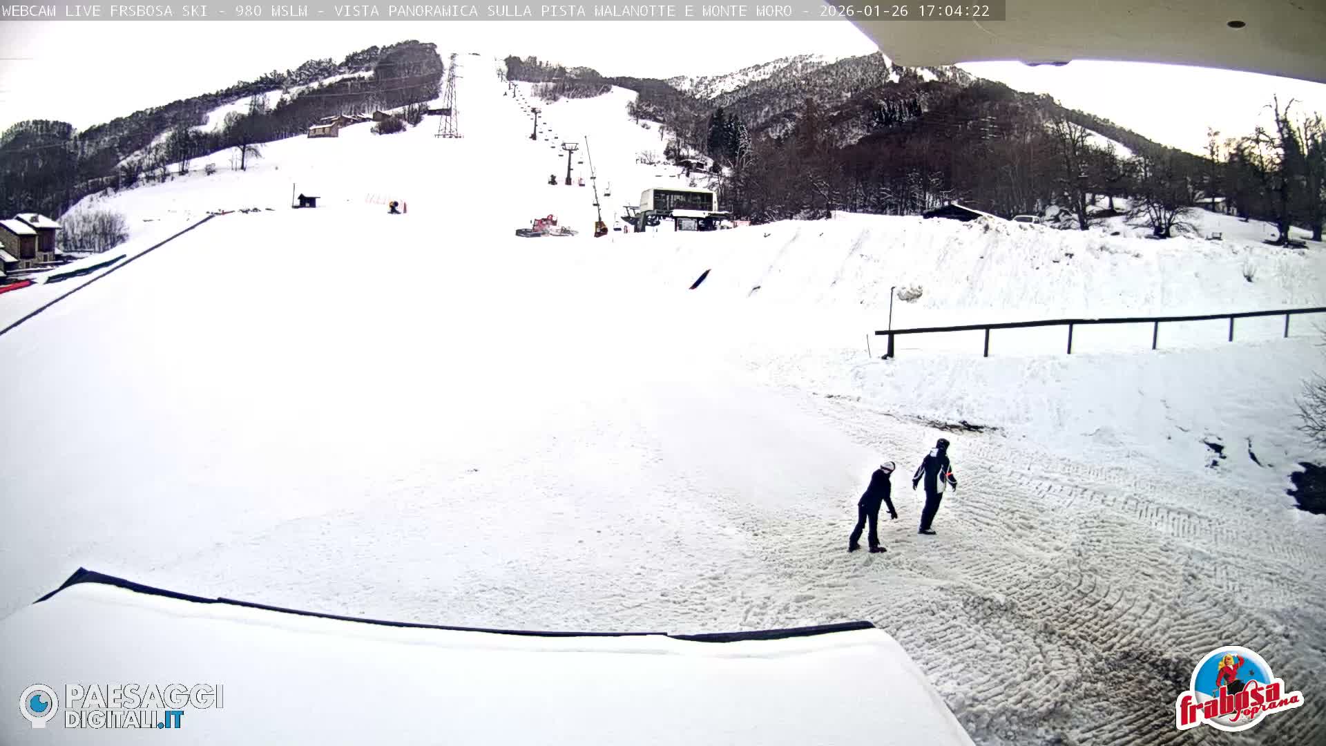 Frabosa , Prato Nevoso Village & Ski Slopes Live Cam - Cuneo, Piedmont, Italy