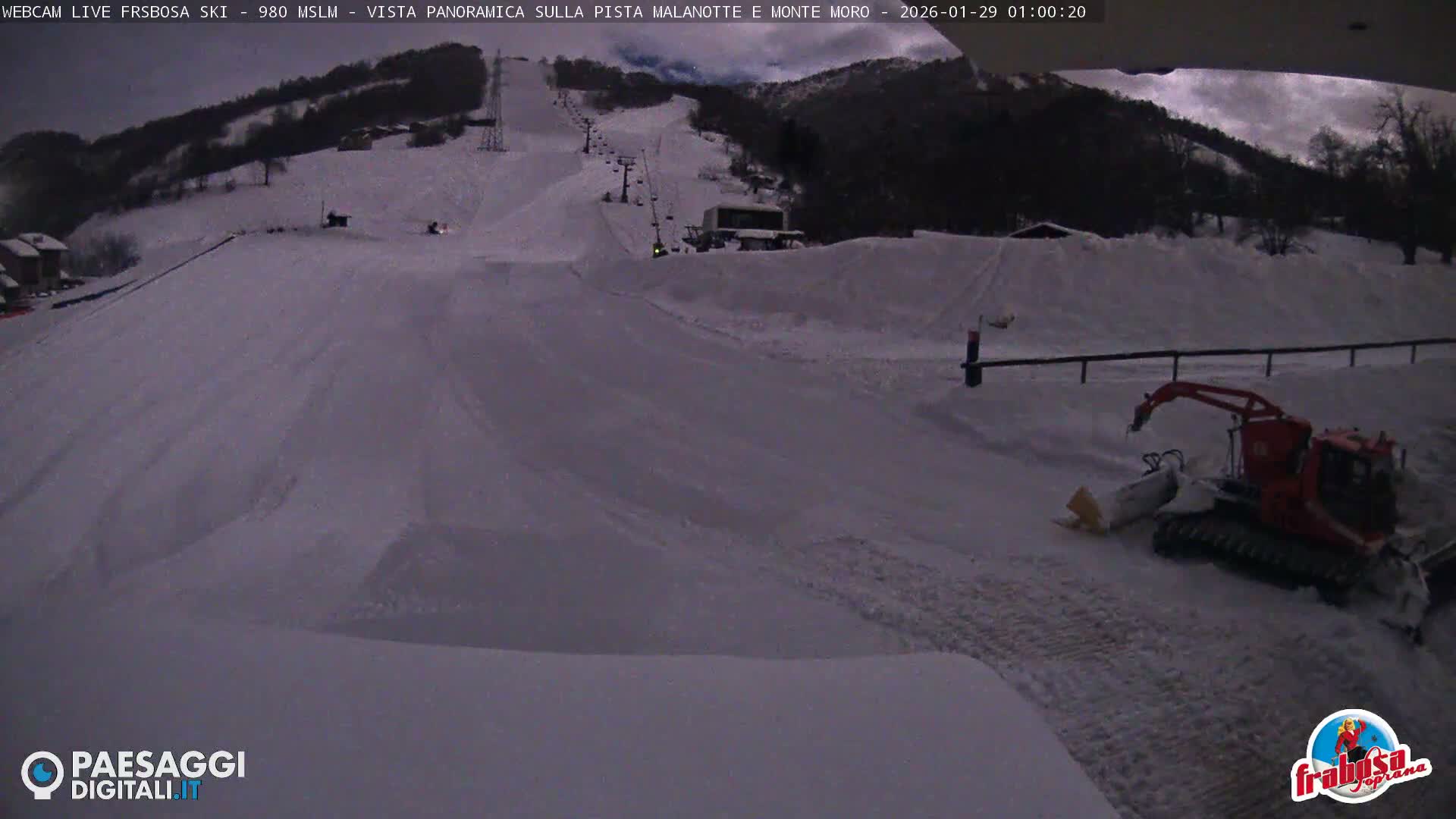 Frabosa , Prato Nevoso Village & Ski Slopes Live Cam - Cuneo, Piedmont, Italy