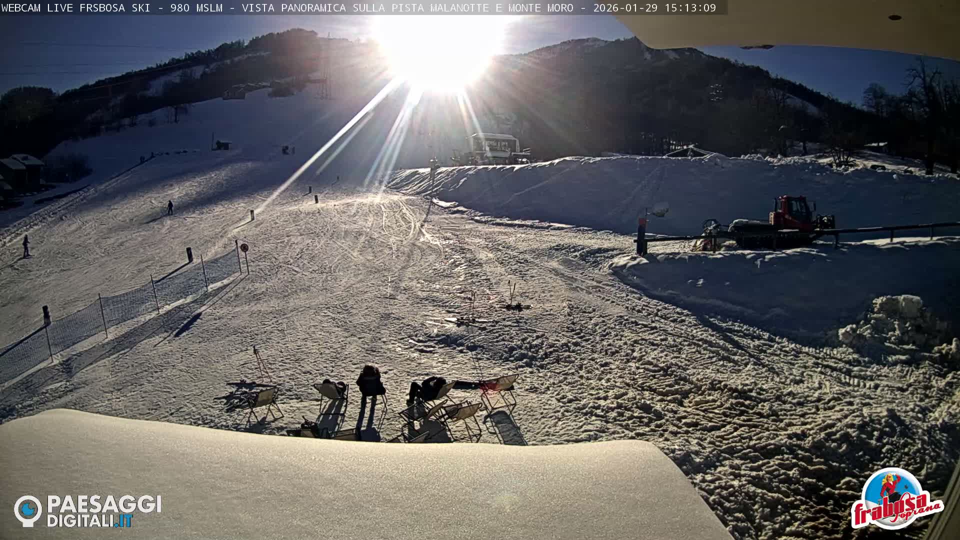 Frabosa , Prato Nevoso Village & Ski Slopes Live Cam - Cuneo, Piedmont, Italy