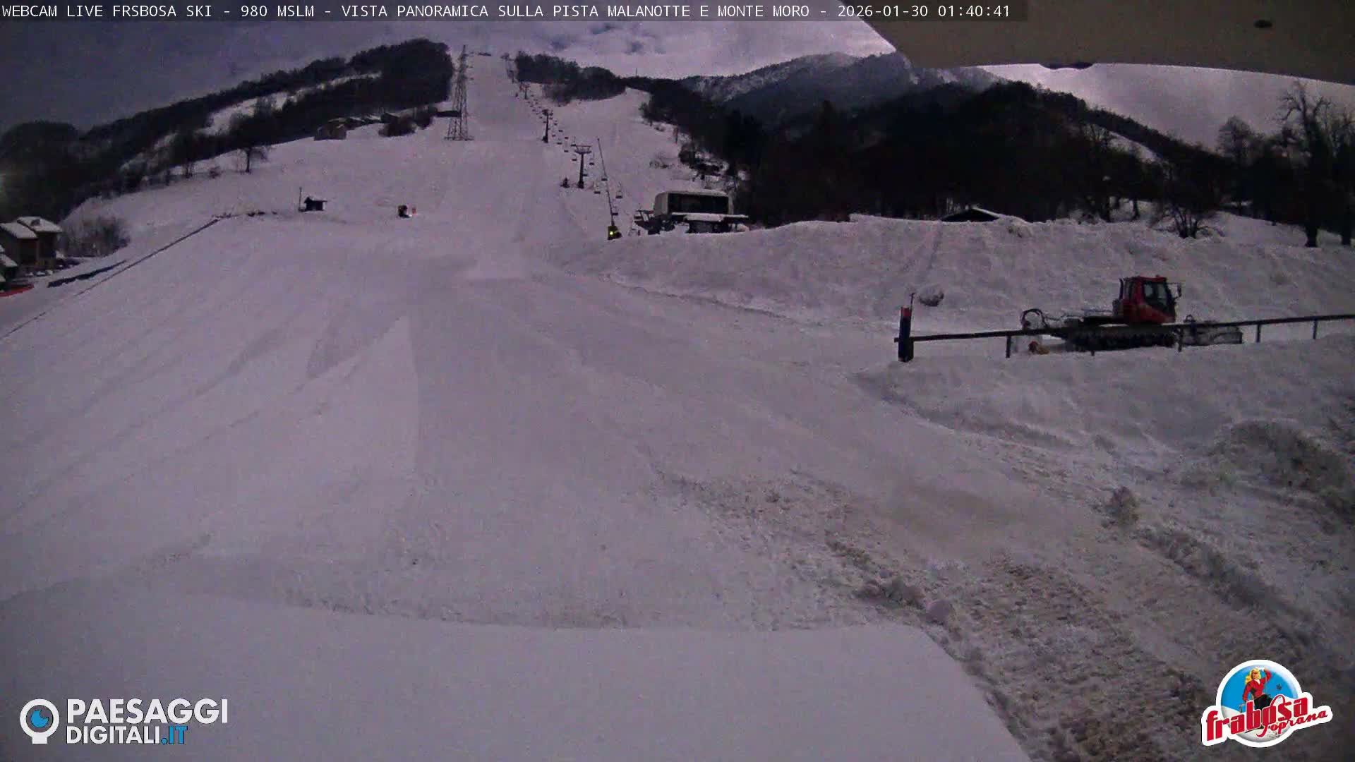 Frabosa , Prato Nevoso Village & Ski Slopes Live Cam - Cuneo, Piedmont, Italy