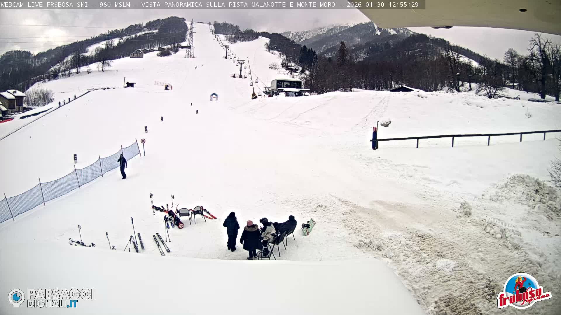 Frabosa , Prato Nevoso Village & Ski Slopes Live Cam - Cuneo, Piedmont, Italy