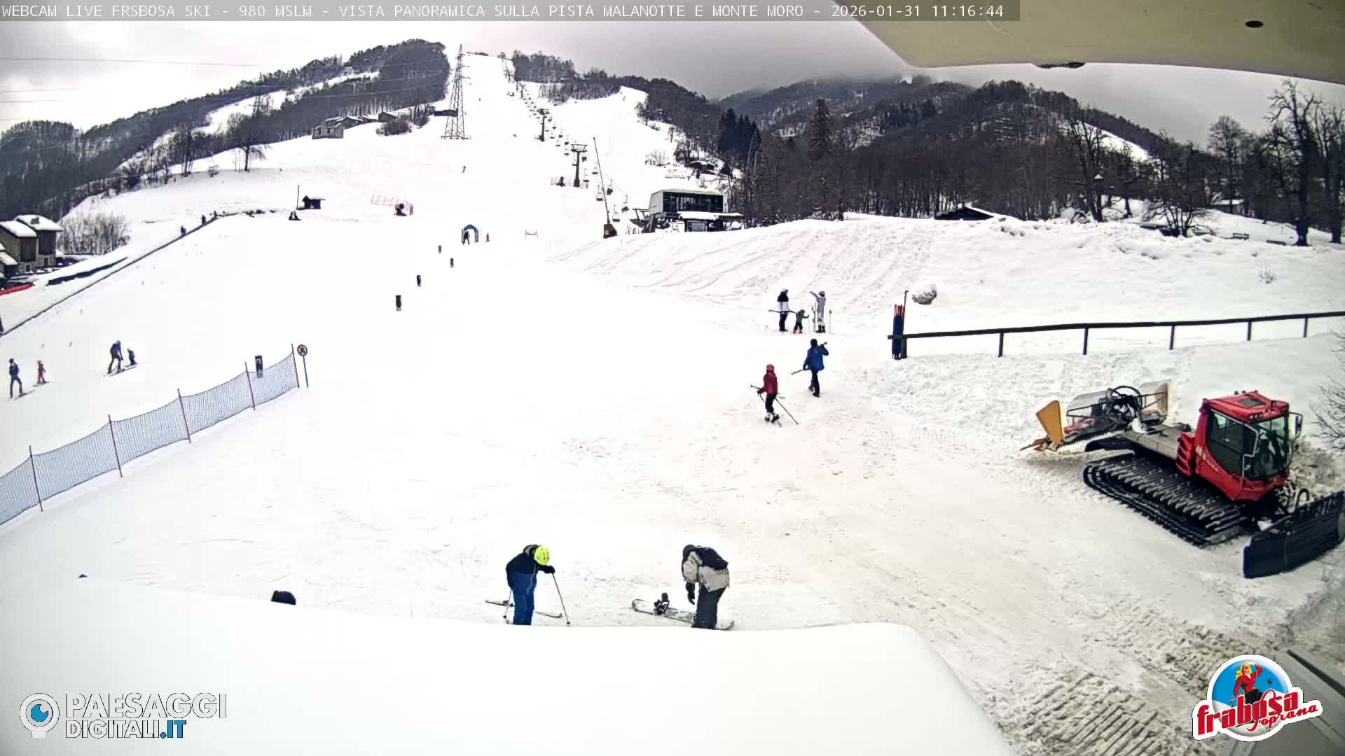 Frabosa , Prato Nevoso Village & Ski Slopes Live Cam - Cuneo, Piedmont, Italy