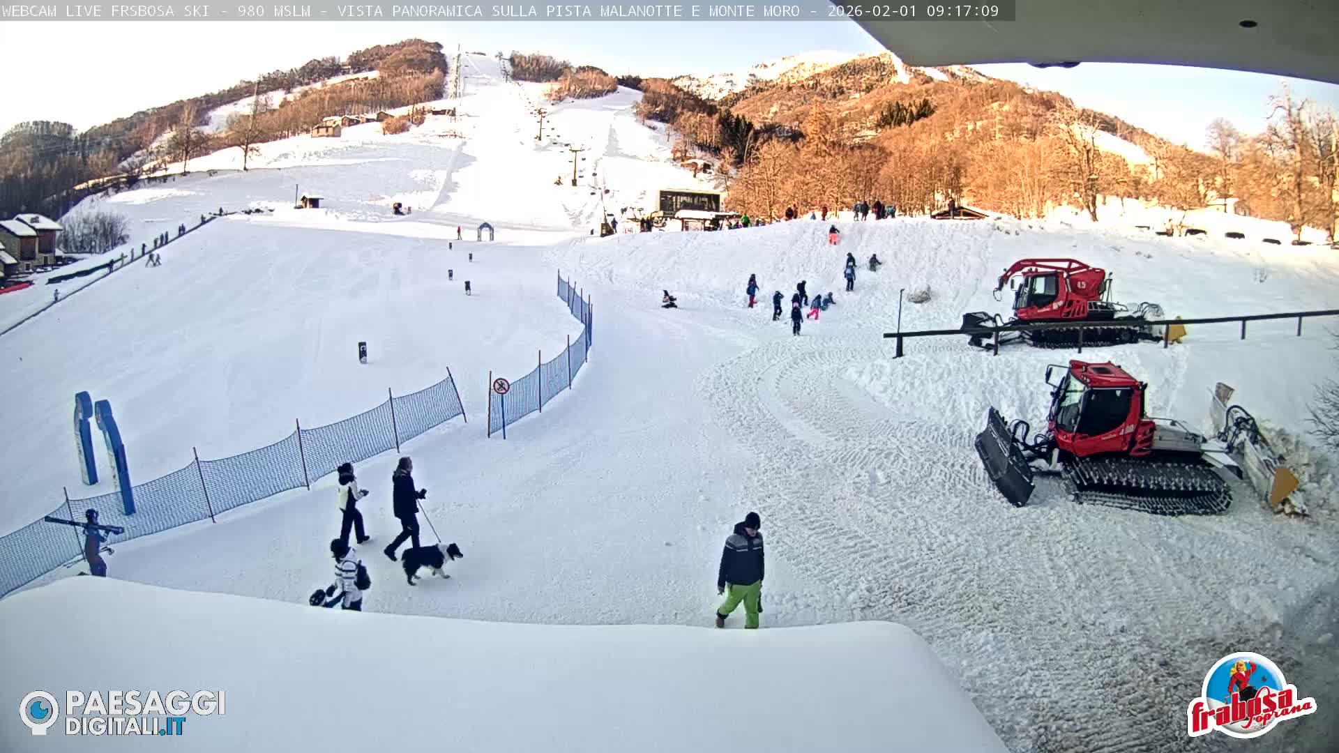 Frabosa , Prato Nevoso Village & Ski Slopes Live Cam - Cuneo, Piedmont, Italy
