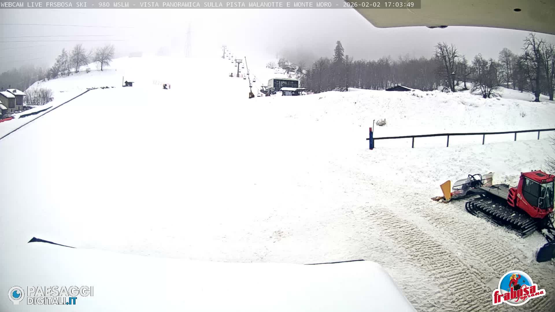 Frabosa , Prato Nevoso Village & Ski Slopes Live Cam - Cuneo, Piedmont, Italy