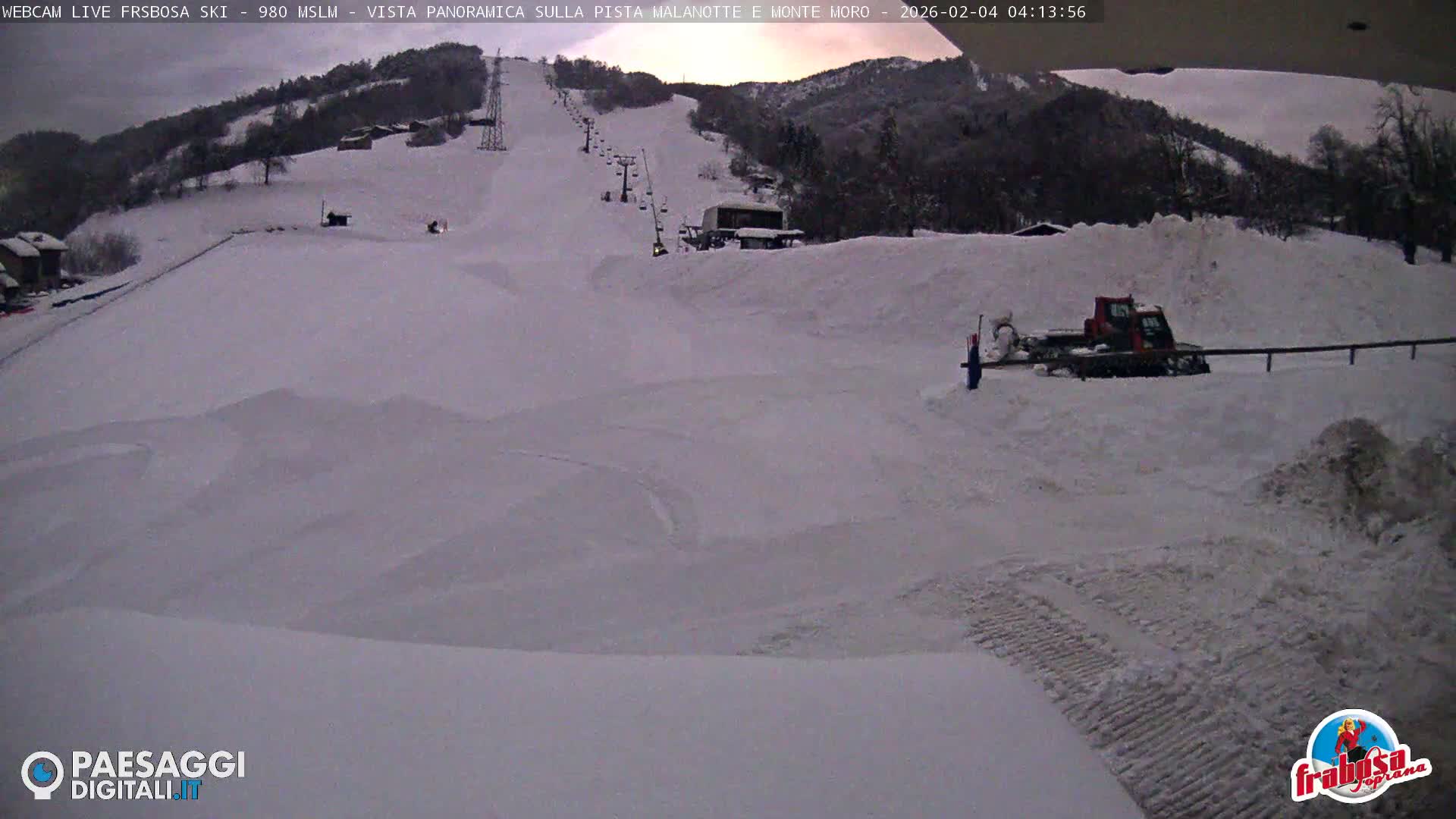 Frabosa , Prato Nevoso Village & Ski Slopes Live Cam - Cuneo, Piedmont, Italy