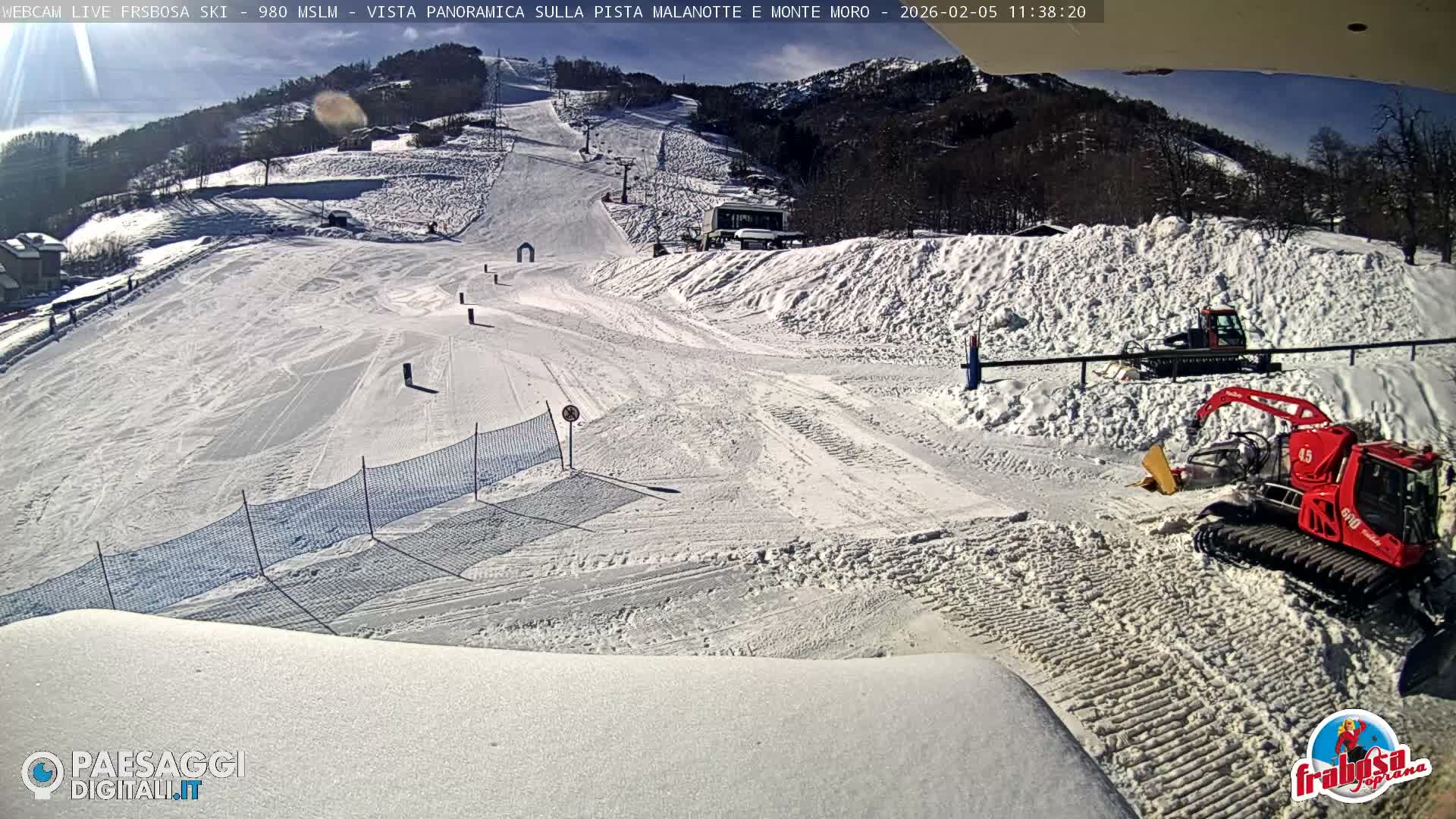 Frabosa , Prato Nevoso Village & Ski Slopes Live Cam - Cuneo, Piedmont, Italy