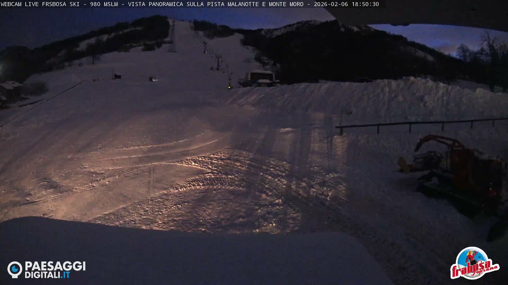 Frabosa , Prato Nevoso Village & Ski Slopes Live Cam - Cuneo, Piedmont, Italy