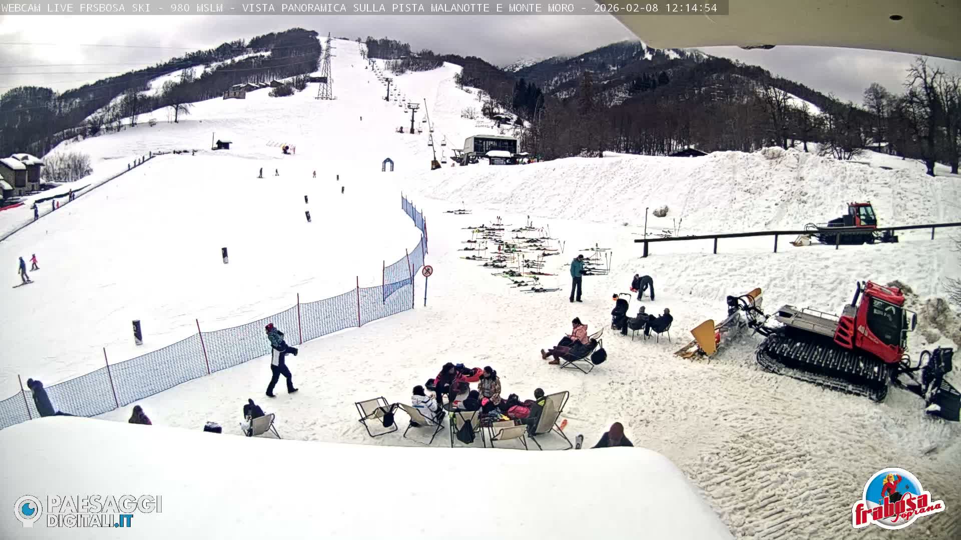 Frabosa , Prato Nevoso Village & Ski Slopes Live Cam - Cuneo, Piedmont, Italy