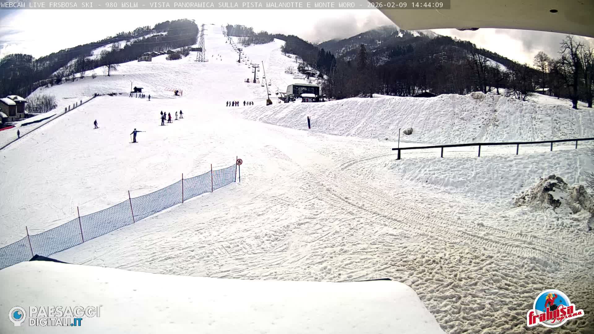 Frabosa , Prato Nevoso Village & Ski Slopes Live Cam - Cuneo, Piedmont, Italy