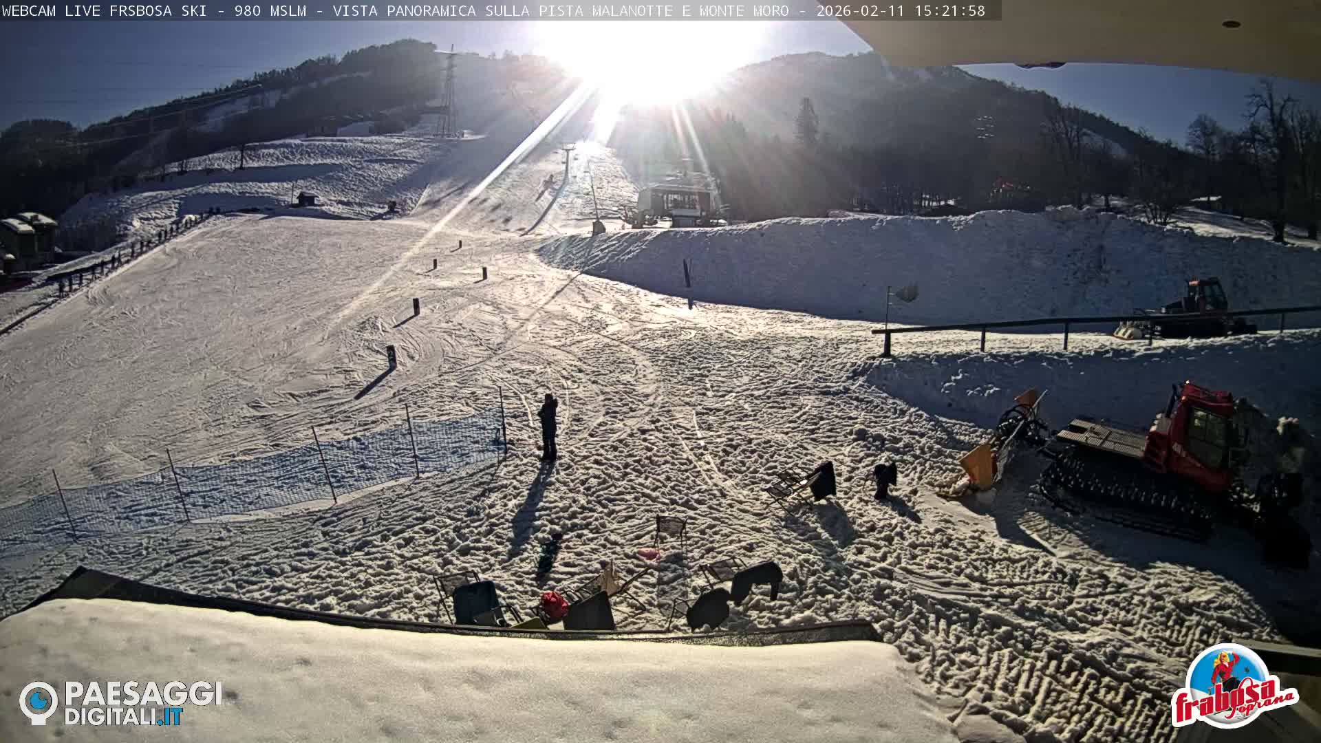 Frabosa , Prato Nevoso Village & Ski Slopes Live Cam - Cuneo, Piedmont, Italy