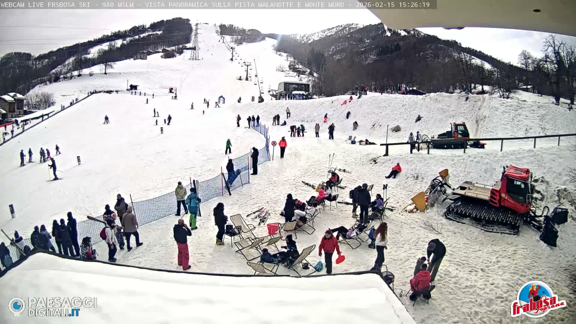 Frabosa , Prato Nevoso Village & Ski Slopes Live Cam - Cuneo, Piedmont, Italy