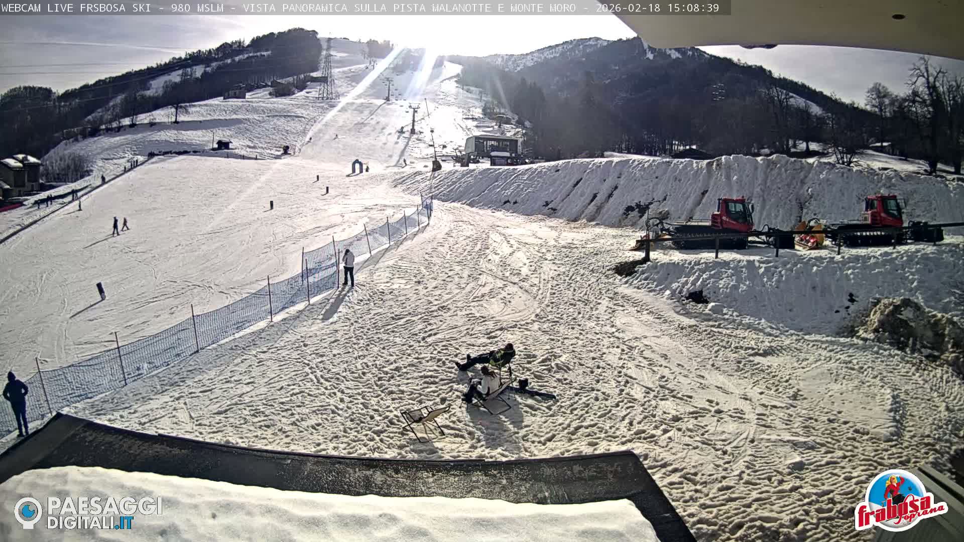 Frabosa , Prato Nevoso Village & Ski Slopes Live Cam - Cuneo, Piedmont, Italy