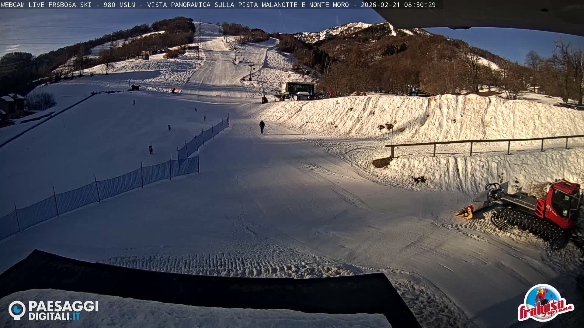 Frabosa , Prato Nevoso Village & Ski Slopes Live Cam - Cuneo, Piedmont, Italy