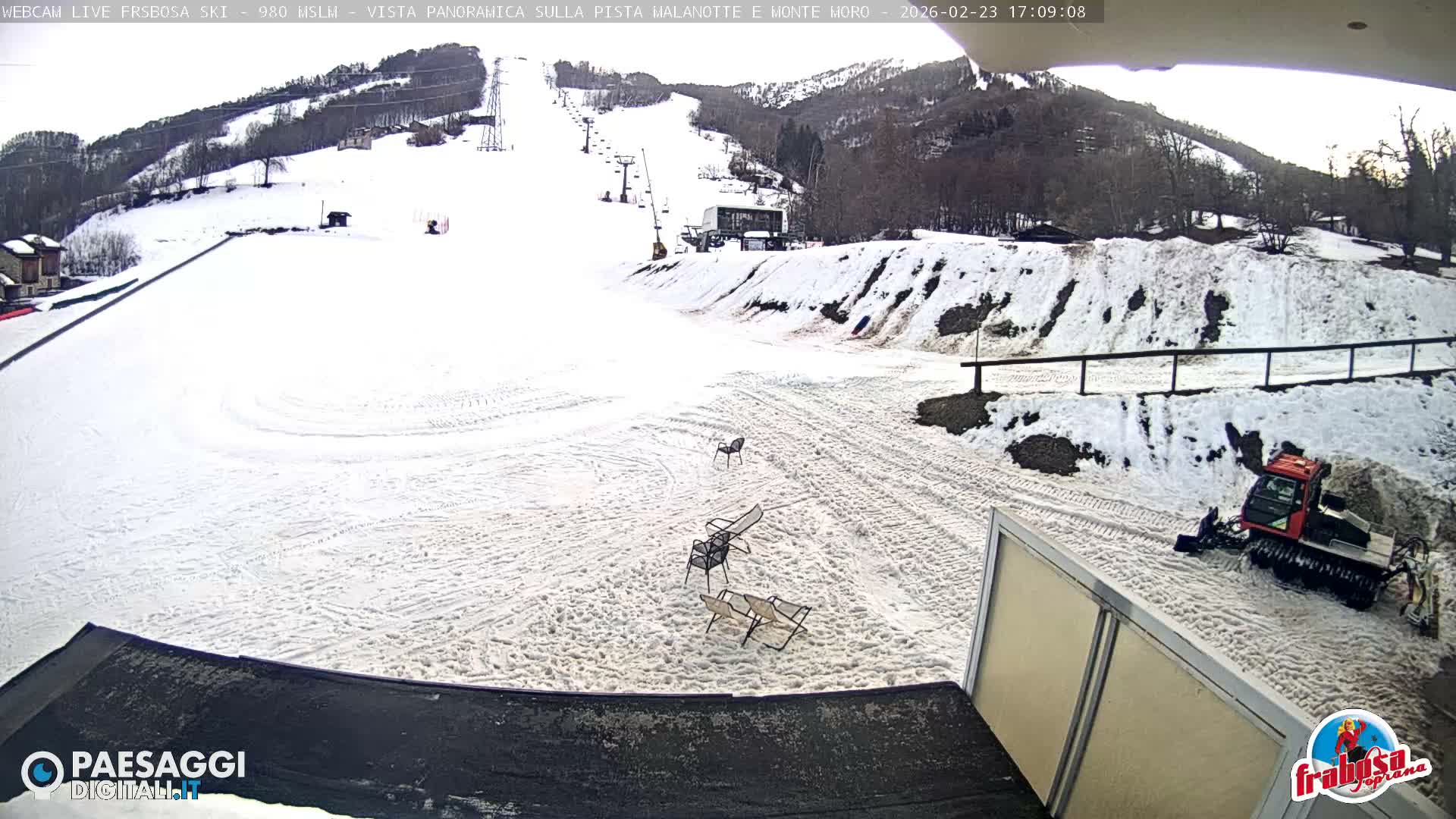 Frabosa , Prato Nevoso Village & Ski Slopes Live Cam - Cuneo, Piedmont, Italy