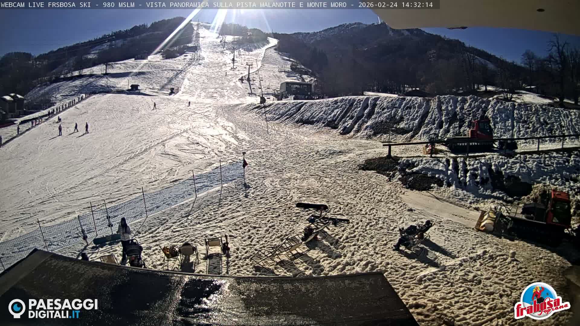 Frabosa , Prato Nevoso Village & Ski Slopes Live Cam - Cuneo, Piedmont, Italy