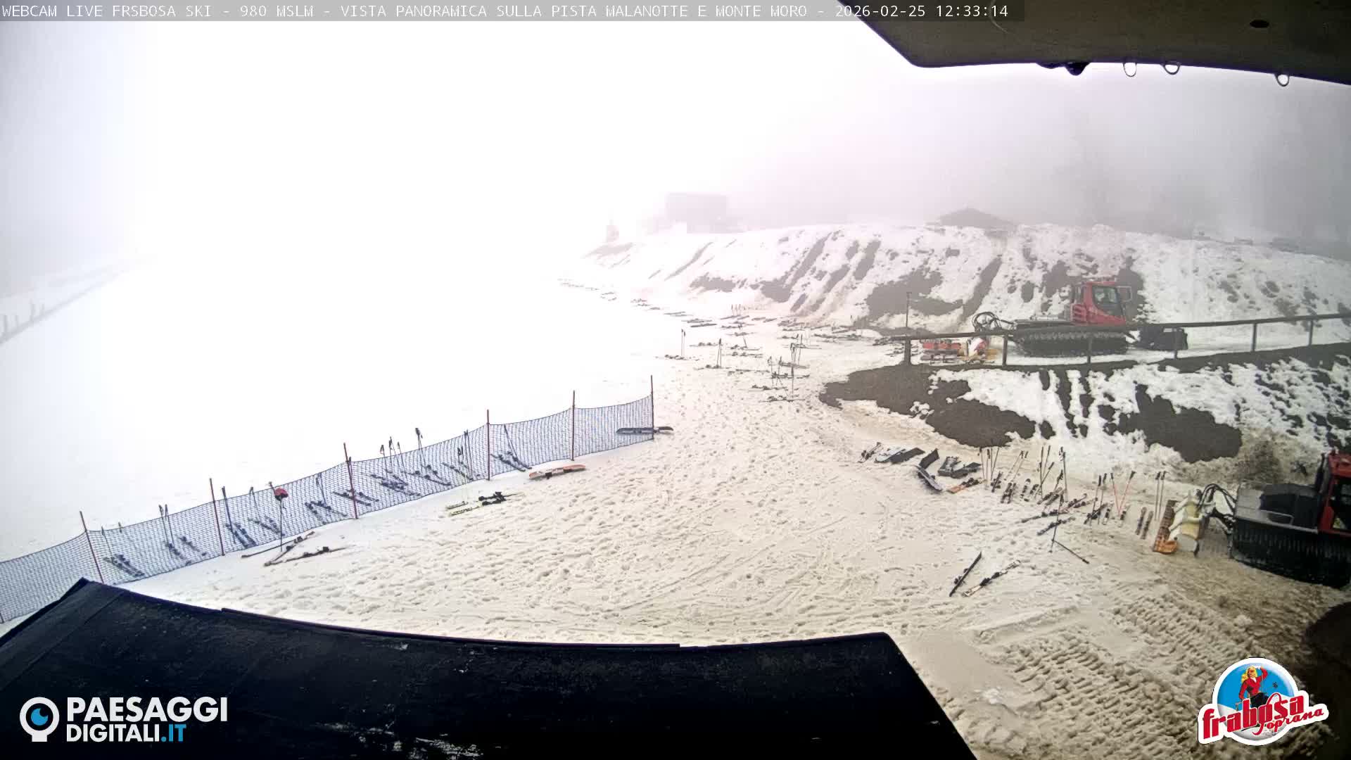 Frabosa , Prato Nevoso Village & Ski Slopes Live Cam - Cuneo, Piedmont, Italy