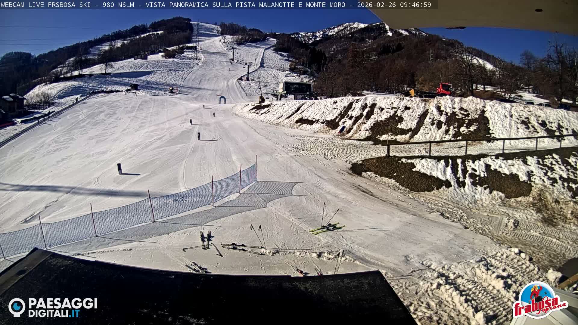 Frabosa , Prato Nevoso Village & Ski Slopes Live Cam - Cuneo, Piedmont, Italy