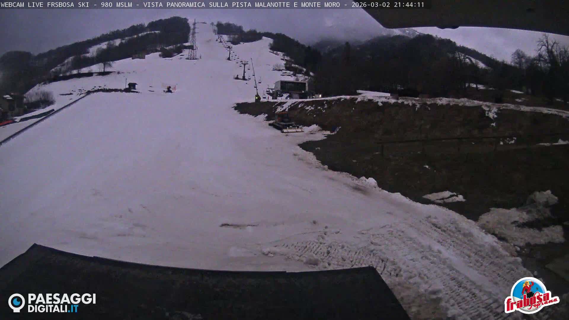 Frabosa , Prato Nevoso Village & Ski Slopes Live Cam - Cuneo, Piedmont, Italy