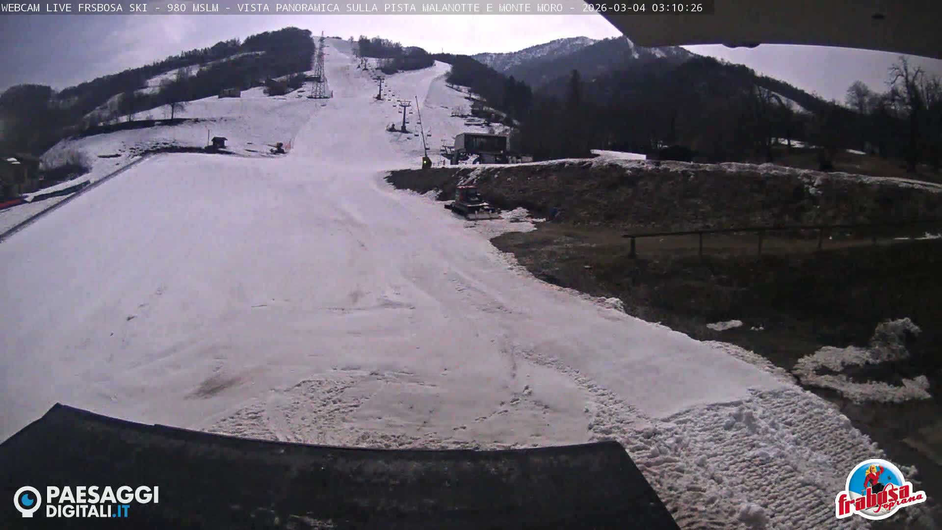 Frabosa , Prato Nevoso Village & Ski Slopes Live Cam - Cuneo, Piedmont, Italy