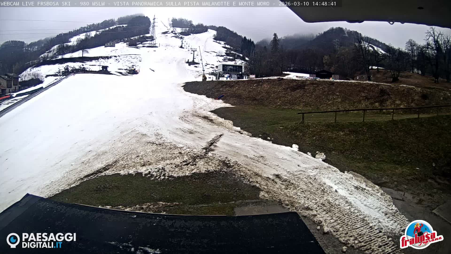 Frabosa , Prato Nevoso Village & Ski Slopes Live Cam - Cuneo, Piedmont, Italy