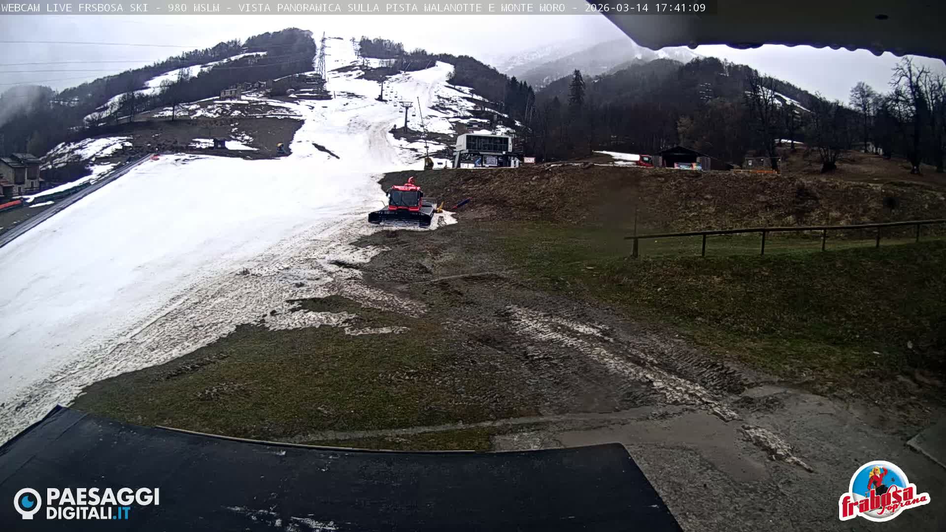 Frabosa , Prato Nevoso Village & Ski Slopes Live Cam - Cuneo, Piedmont, Italy