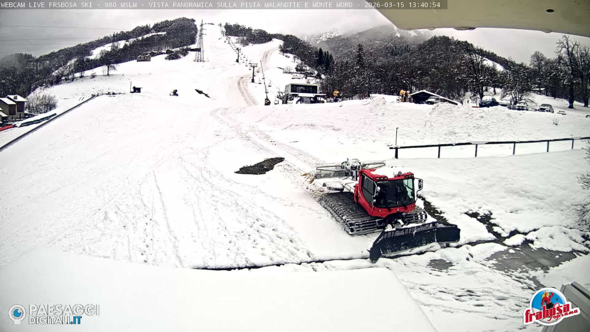Frabosa , Prato Nevoso Village & Ski Slopes Live Cam - Cuneo, Piedmont, Italy