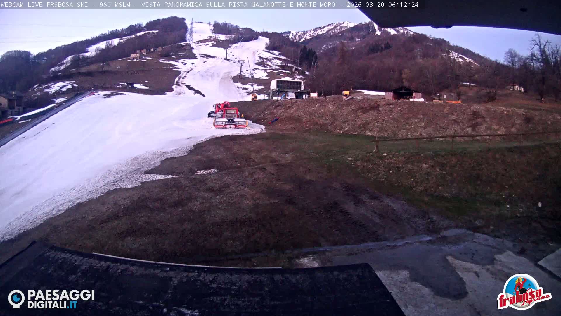 Frabosa , Prato Nevoso Village & Ski Slopes Live Cam - Cuneo, Piedmont, Italy
