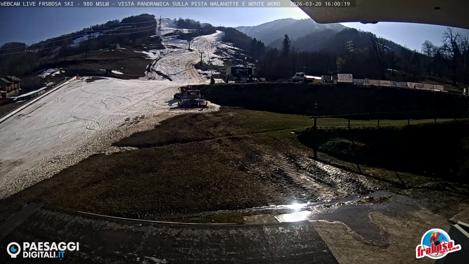 Frabosa , Prato Nevoso Village & Ski Slopes Live Cam - Cuneo, Piedmont, Italy