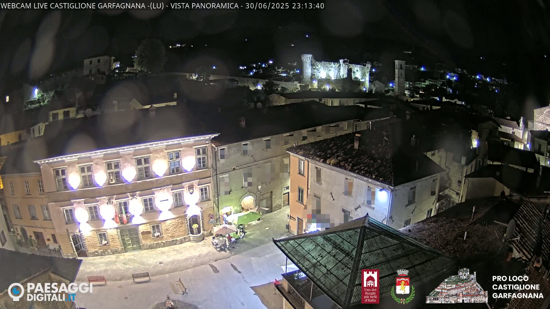 Castiglione di Garfagnana Village Skyline Live Cam -  Lucca, Tuscany, Italy