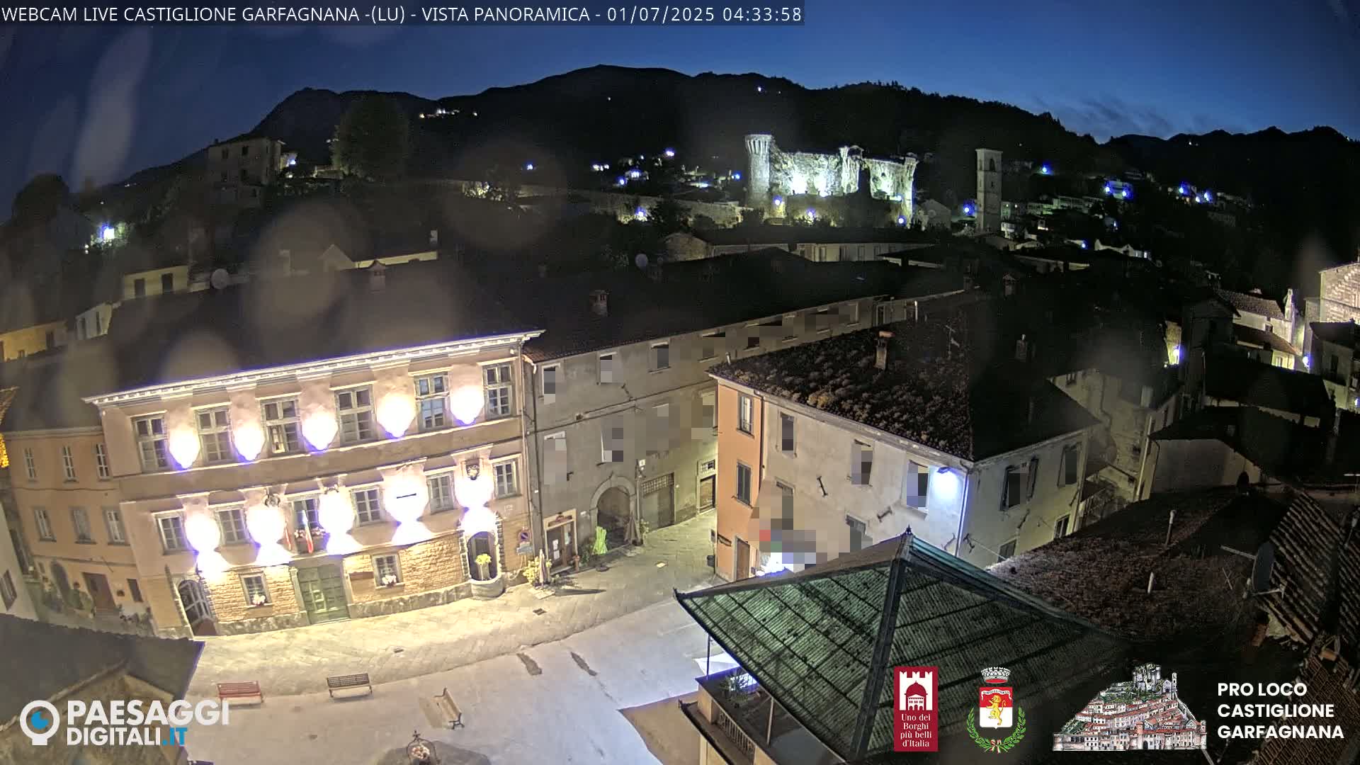 Castiglione di Garfagnana Village Skyline Live Cam -  Lucca, Tuscany, Italy