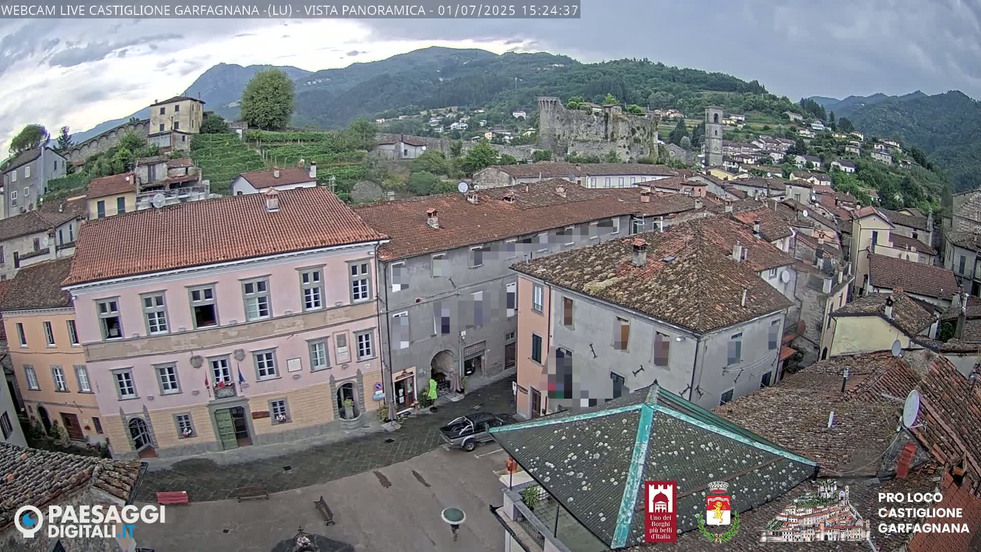 Castiglione di Garfagnana Village Skyline Live Cam -  Lucca, Tuscany, Italy