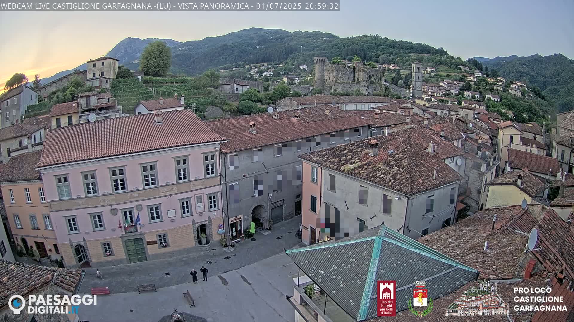 Castiglione di Garfagnana Village Skyline Live Cam -  Lucca, Tuscany, Italy