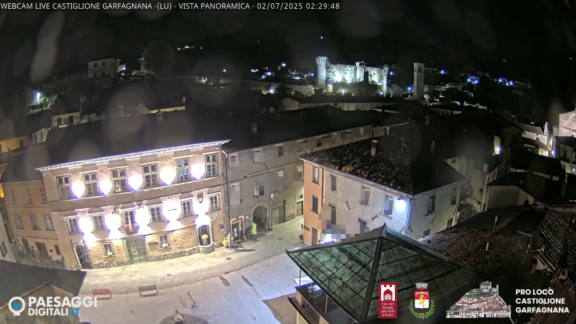 Castiglione di Garfagnana Village Skyline Live Cam -  Lucca, Tuscany, Italy