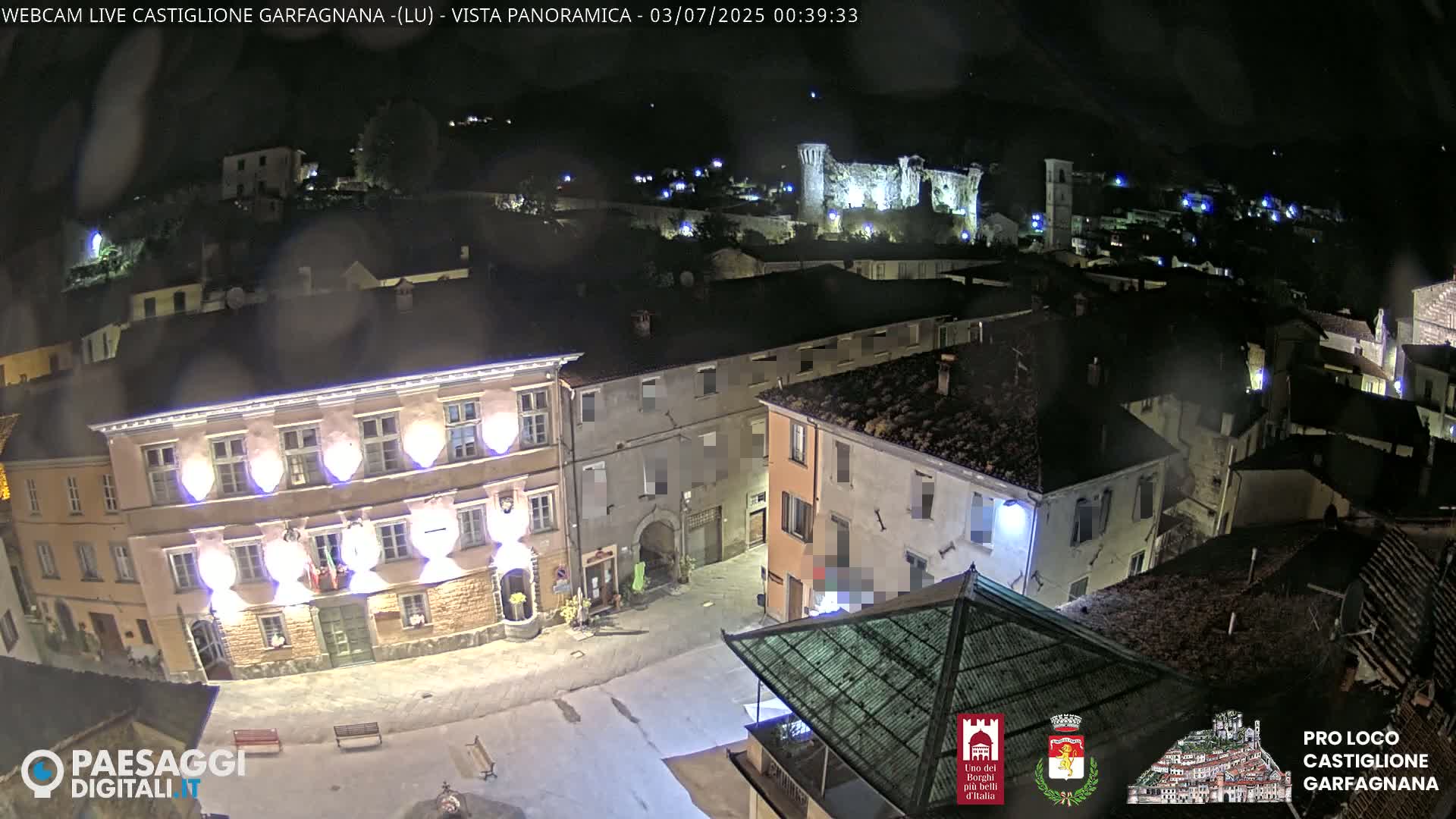 Castiglione di Garfagnana Village Skyline Live Cam -  Lucca, Tuscany, Italy