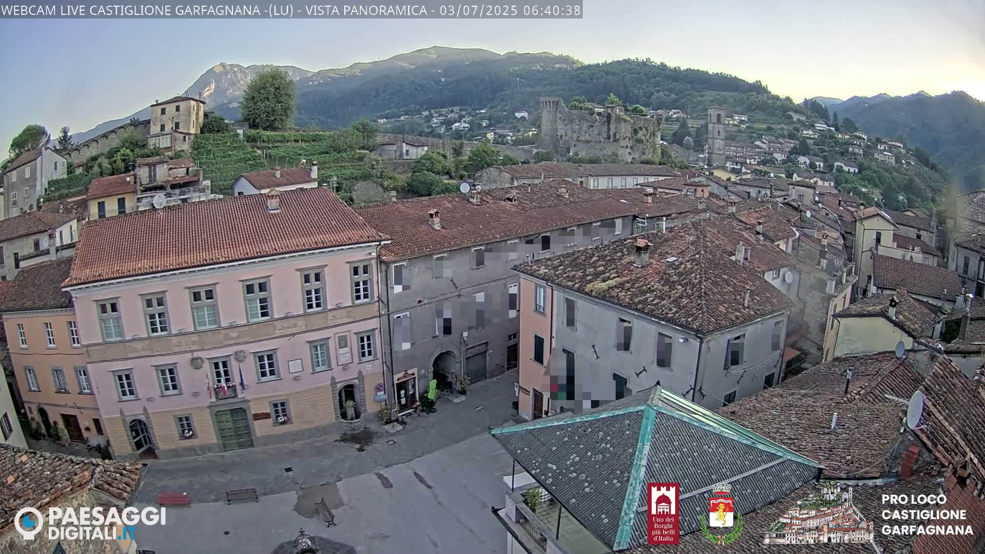 Castiglione di Garfagnana Village Skyline Live Cam -  Lucca, Tuscany, Italy