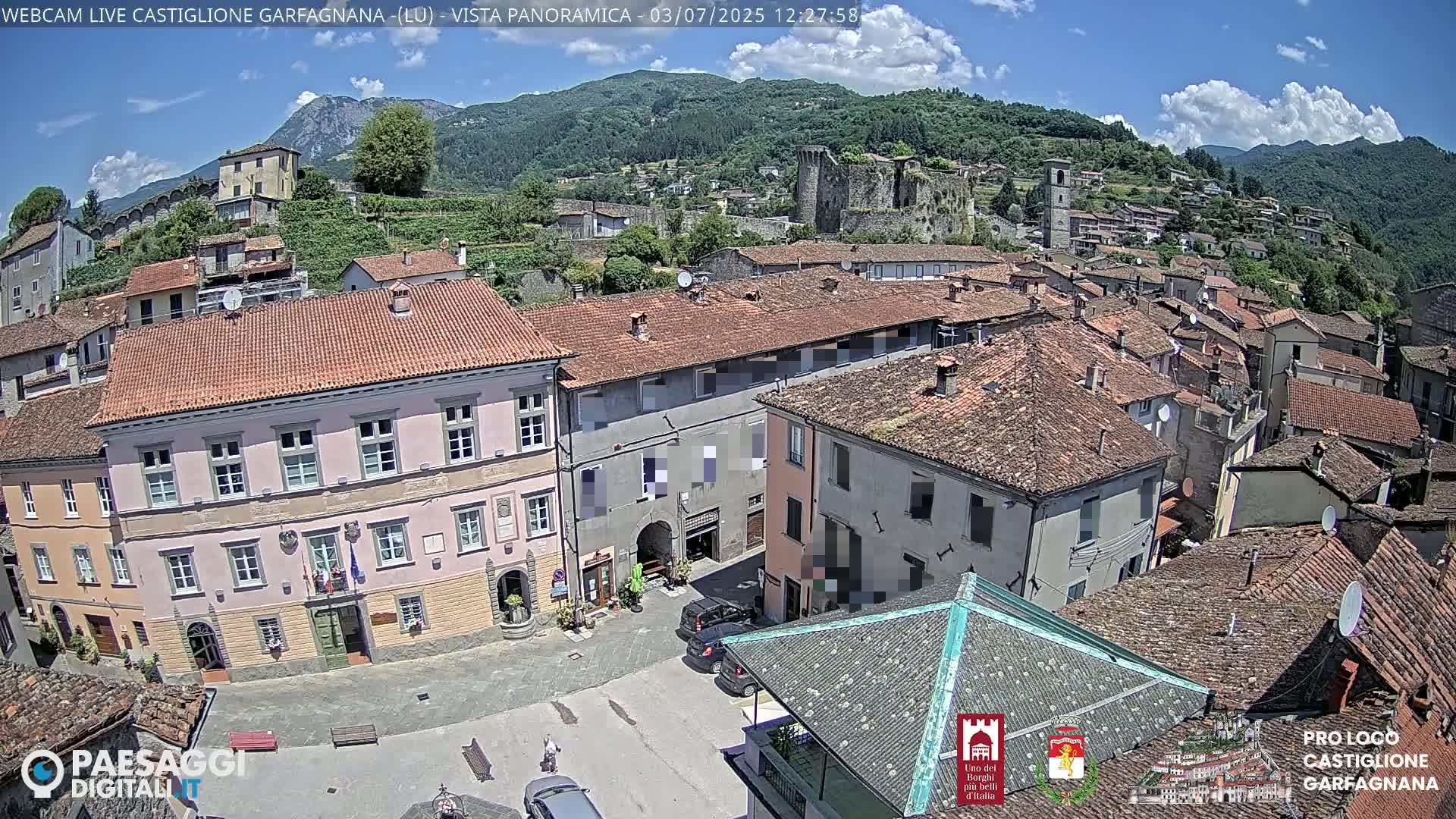 Castiglione di Garfagnana Village Skyline Live Cam -  Lucca, Tuscany, Italy
