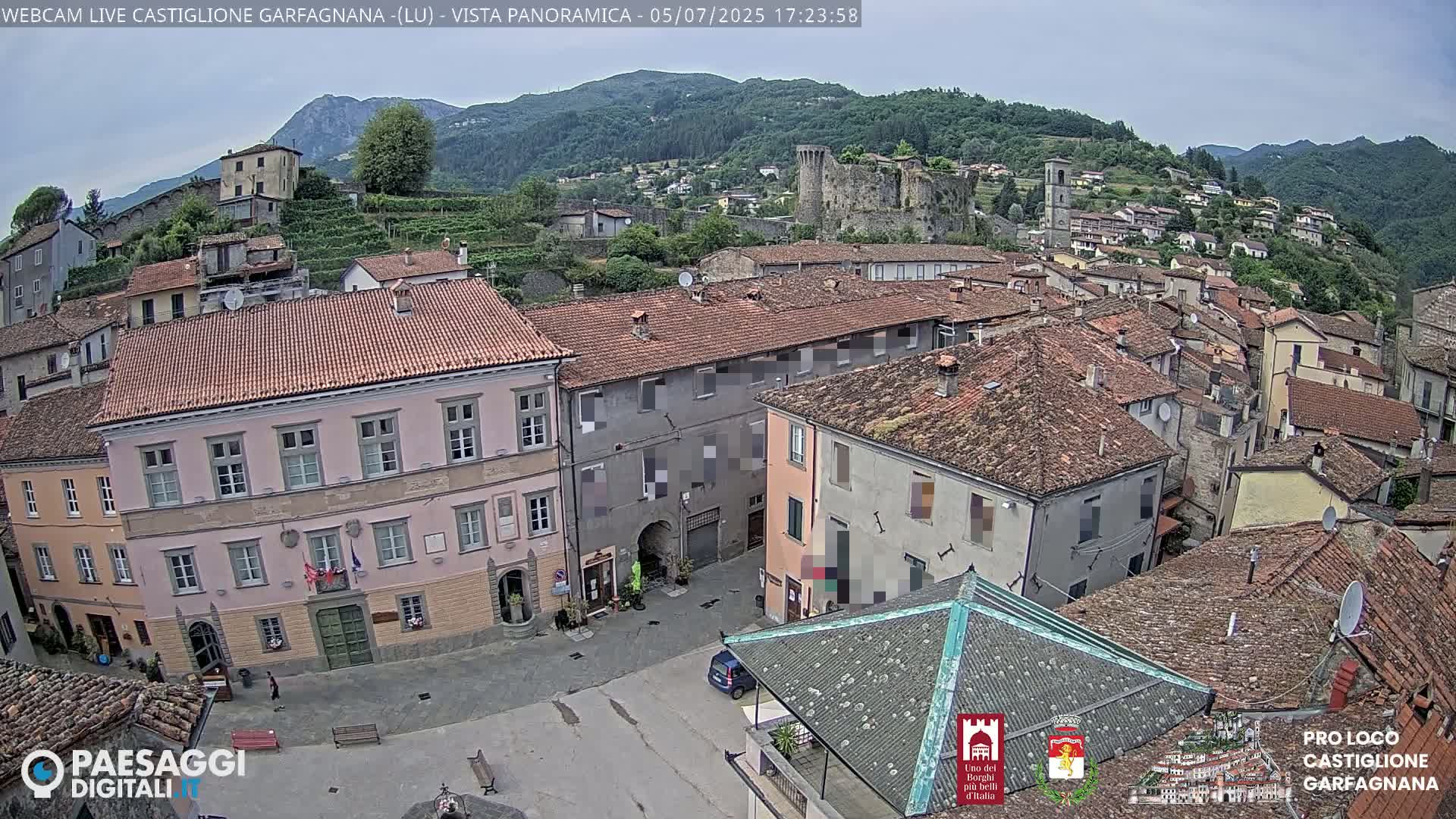 Castiglione di Garfagnana Village Skyline Live Cam -  Lucca, Tuscany, Italy
