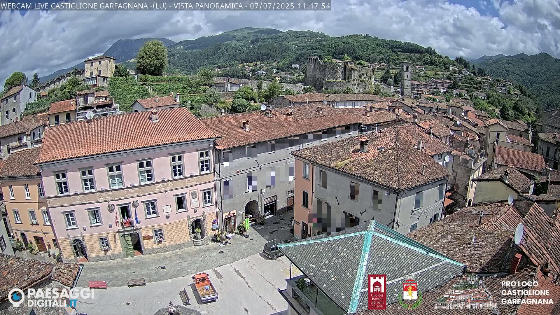 Castiglione di Garfagnana Village Skyline Live Cam -  Lucca, Tuscany, Italy