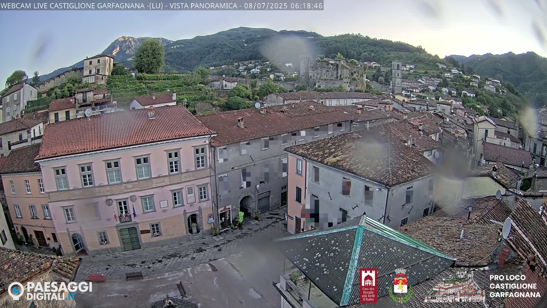 Castiglione di Garfagnana Village Skyline Live Cam -  Lucca, Tuscany, Italy