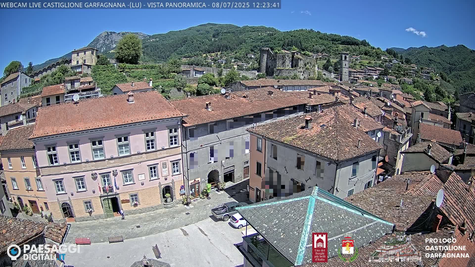 Castiglione di Garfagnana Village Skyline Live Cam -  Lucca, Tuscany, Italy