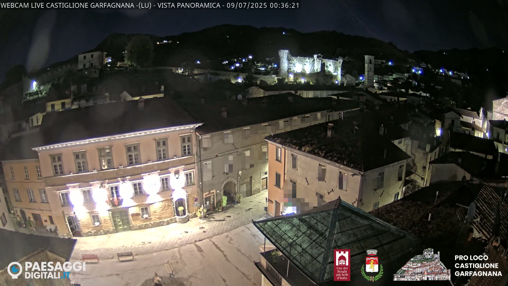 Castiglione di Garfagnana Village Skyline Live Cam -  Lucca, Tuscany, Italy